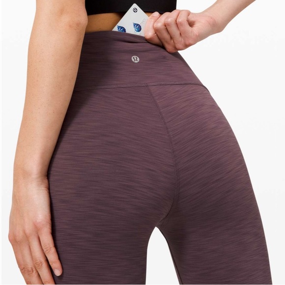 Lululemon Power Within Super High-Rise 28" in Heathered Black Currant - Size 4 - Picture 4 of 15